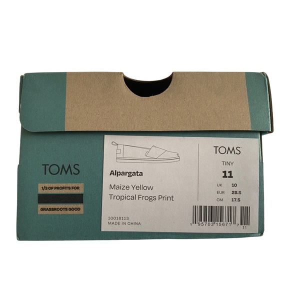 TOMS Tiny Alpargata Shoes | Size 11 | Toddler - Unisex - Picture 2 of 9